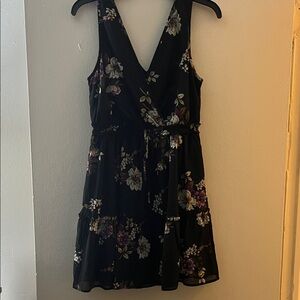 Speechless Black Floral Mini Dress